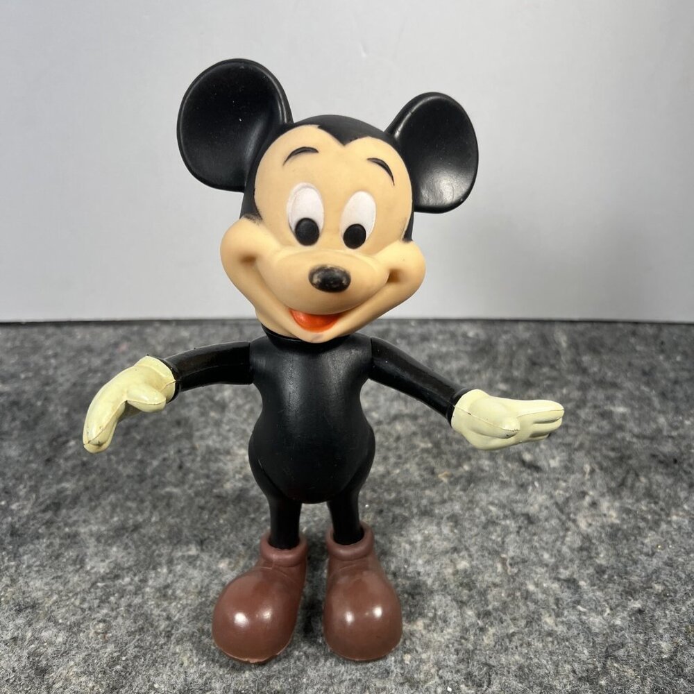 Vtg Walt Disney MICKEY MOUSE Figure Doll Toy DAKIN Hong Kong Collectible